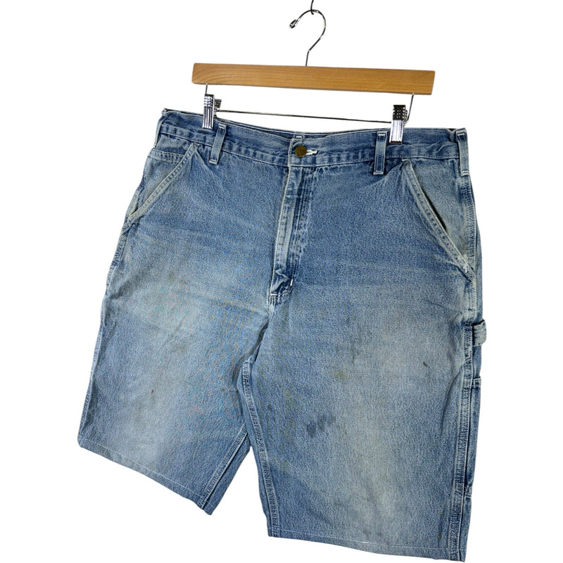 Vintage Carhartt Dungaree Fit Denim Carpenter Shorts 38