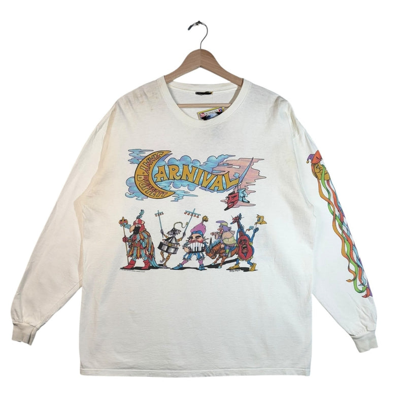 Vintage Dancing Buffalo Carnival Long Sleeve T-Shirt