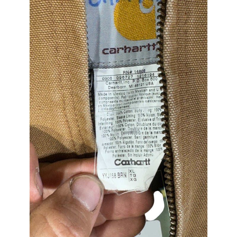 Vintage Carhartt Canvas Hooded Full Zip Workwear Jacket