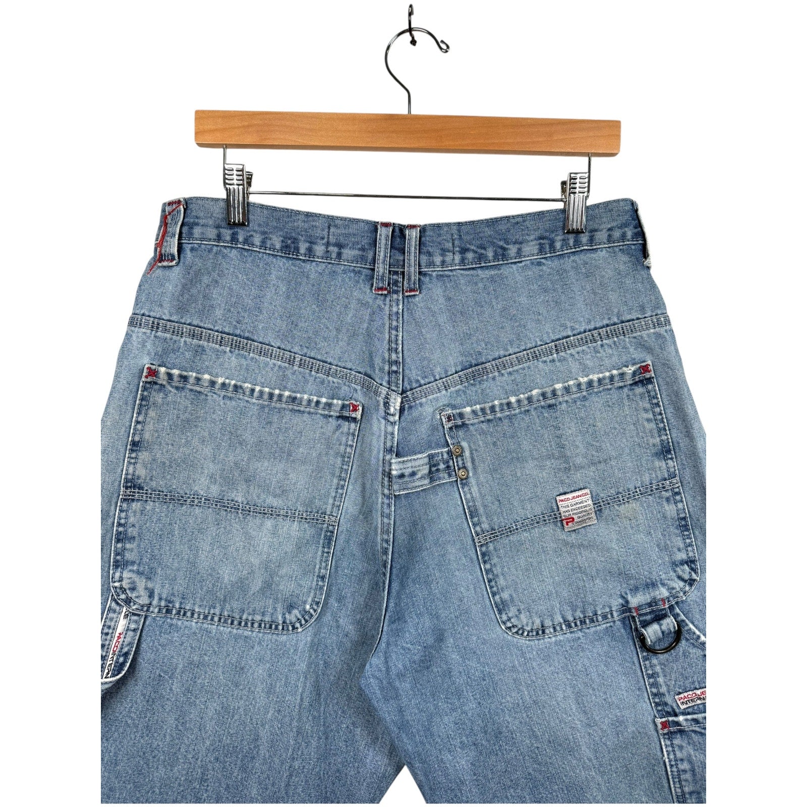 Vintage Straight Leg Cotton Bermuda Denim Shorts 34