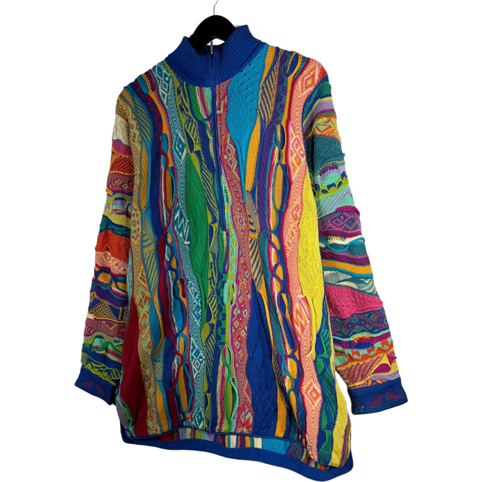 Vintage Coogi 3D Knit 1/2 Zip Sweater