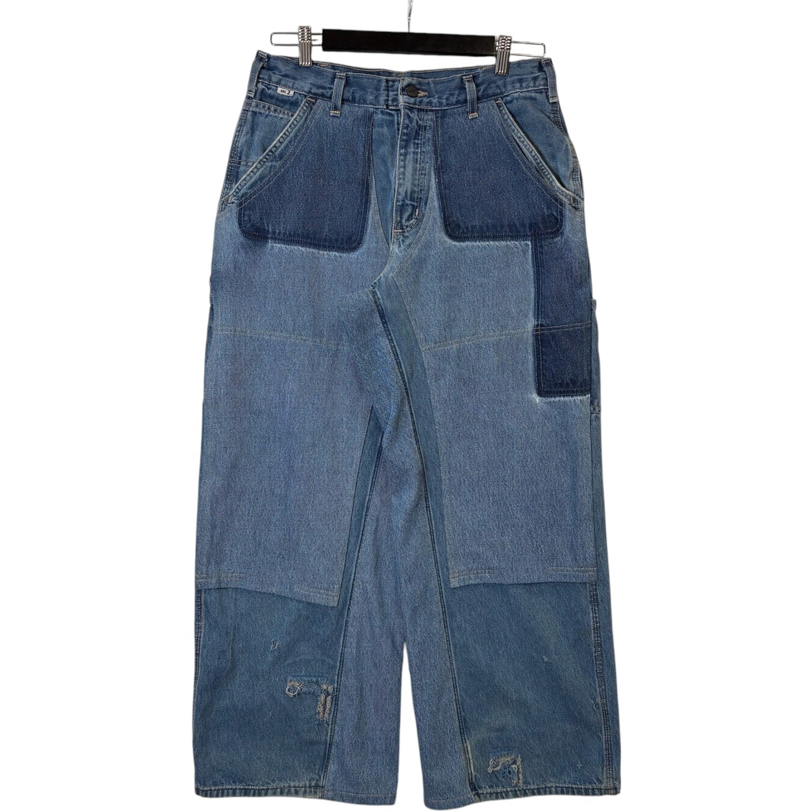 Cut & Sew Carhartt Wide Leg Denim Carpenter Pants 32x30