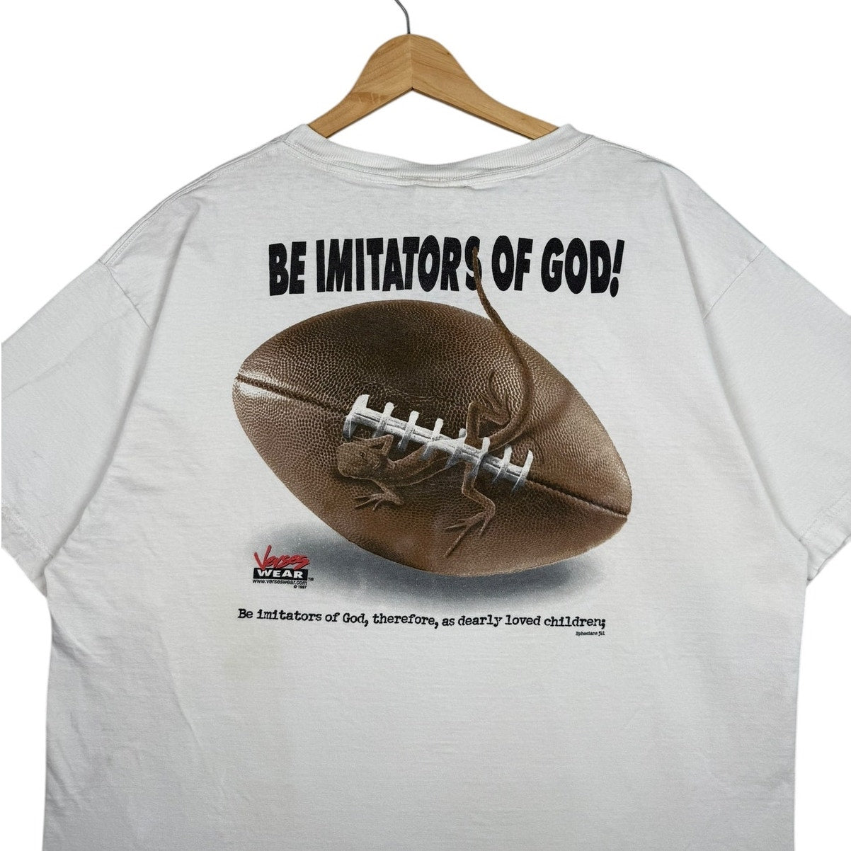 Vintage Christian Football Graphic T-Shirt