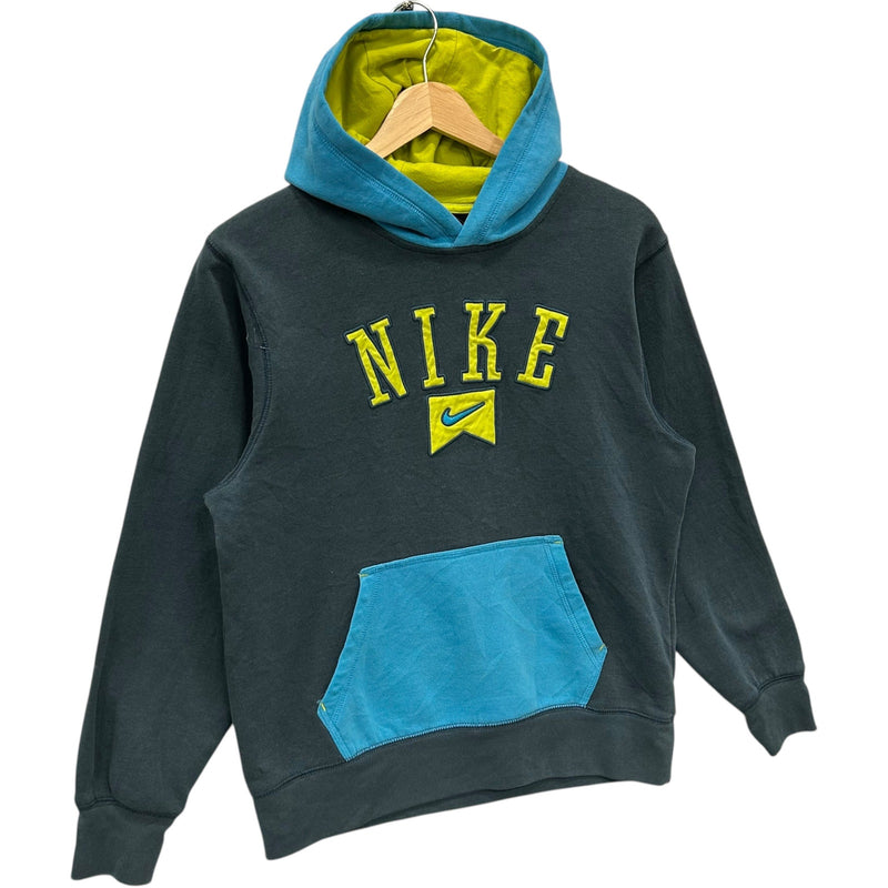 Vintage Nike Color Block Spellout Hoodie