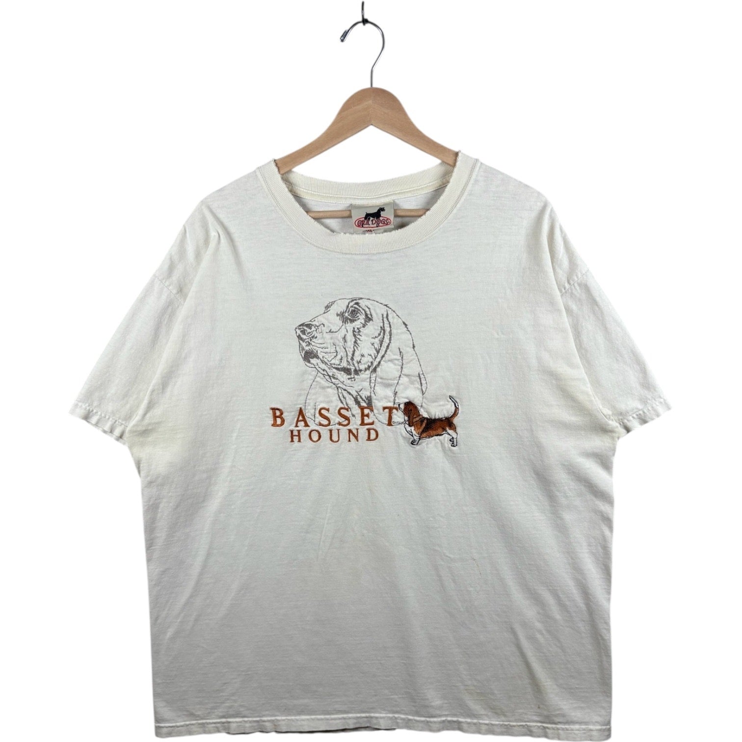 Vintage Basset Hound Dog Graphic T-Shirt