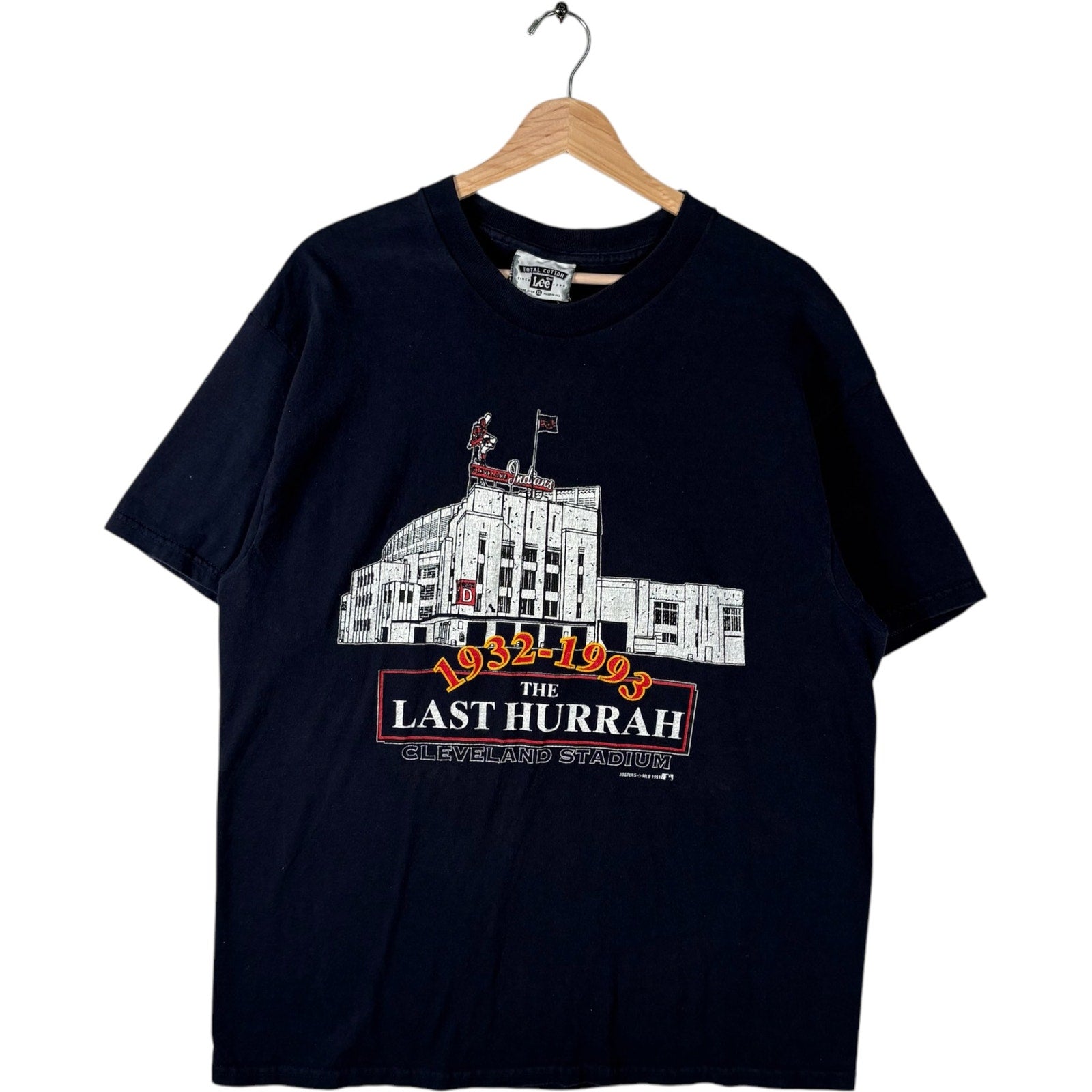 Vintage The Last Hurrah Cleveland Stadium Souvenir Tee 1993