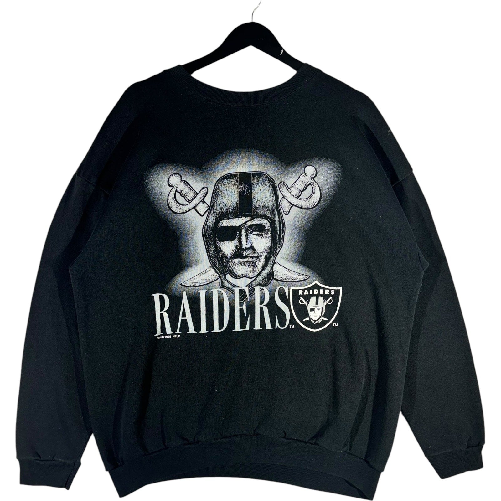 Vintage Oakland Raiders Chest Logo NFL Crewneck 1995