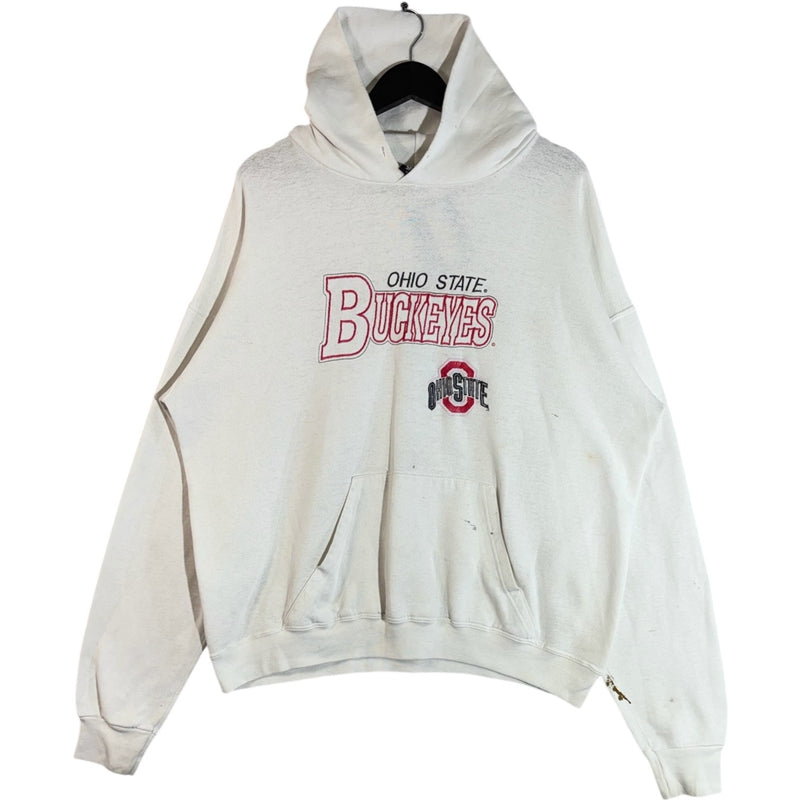 Vintage Ohio State Spellout Hoodie Large