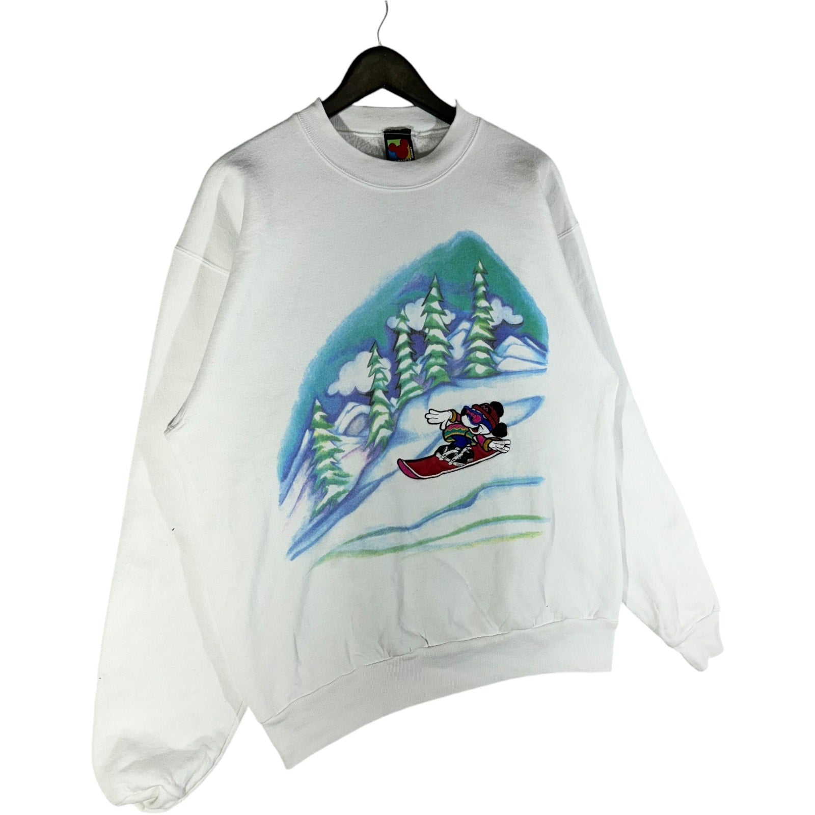 Vintage Mickey Unlimited Snowboarding Mickey Mouse Crewneck