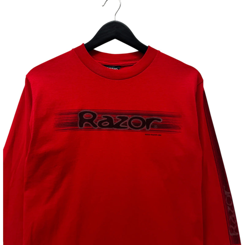 Vintage Razor Scooter Chest Spellout Long Sleeve
