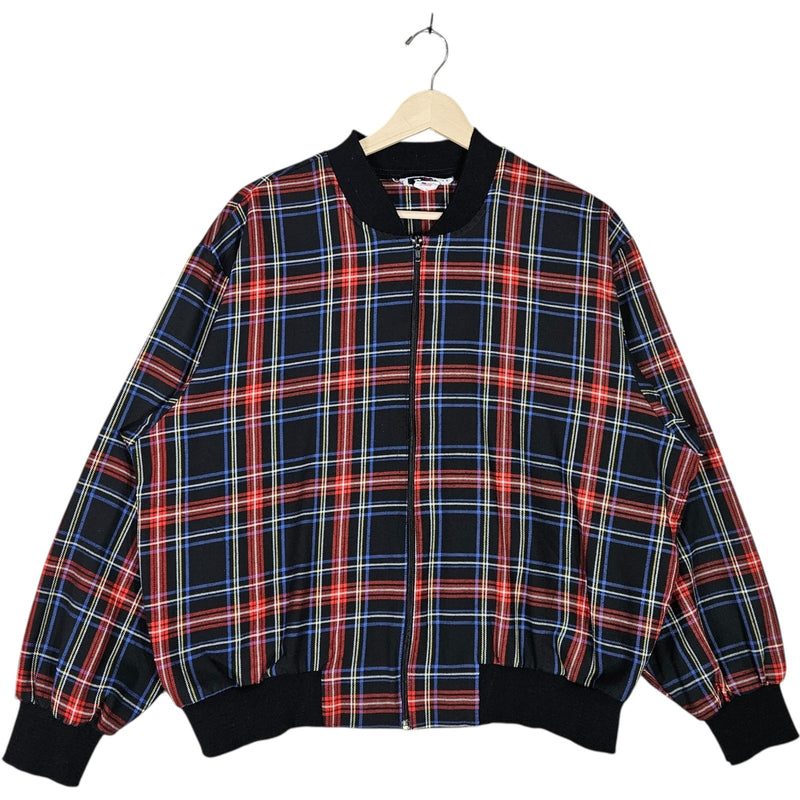 Vintage Katie Brooke Plaid Bomber Jacket