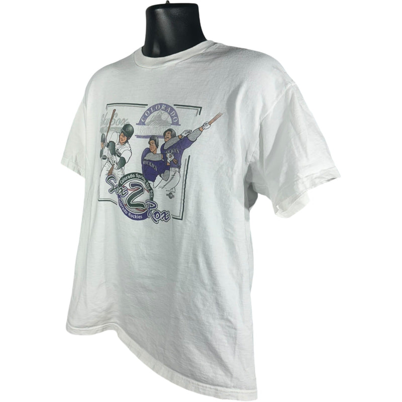 Vintage Colorado Rockies vs Chicago White Sox MLB Tee 90's