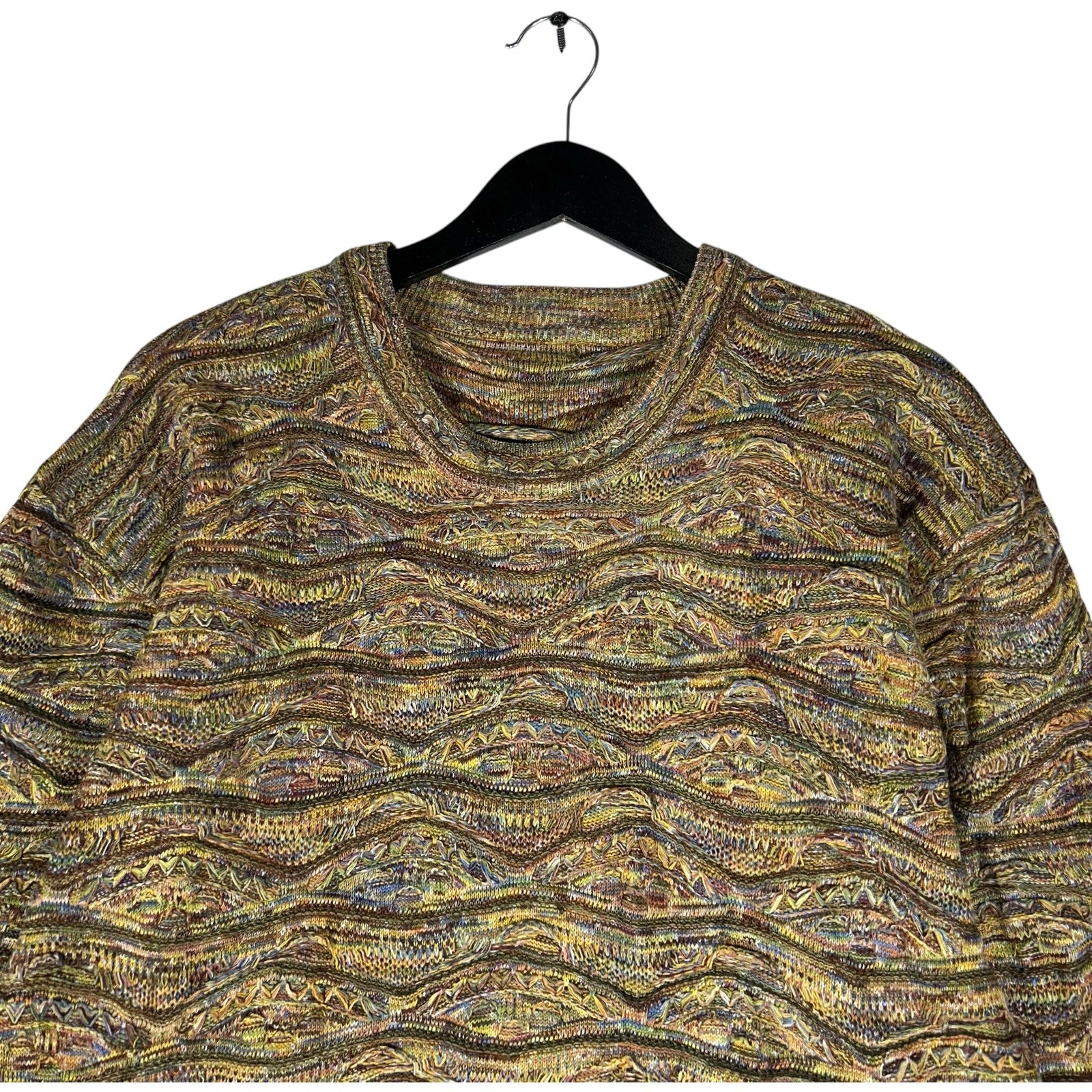 Vintage 3D Knit Textured Pullover Sweater