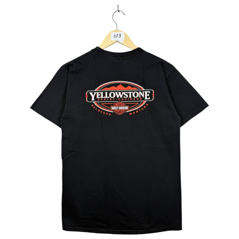 Vintage Harley Davidson Yellowstone Montana T-Shirt