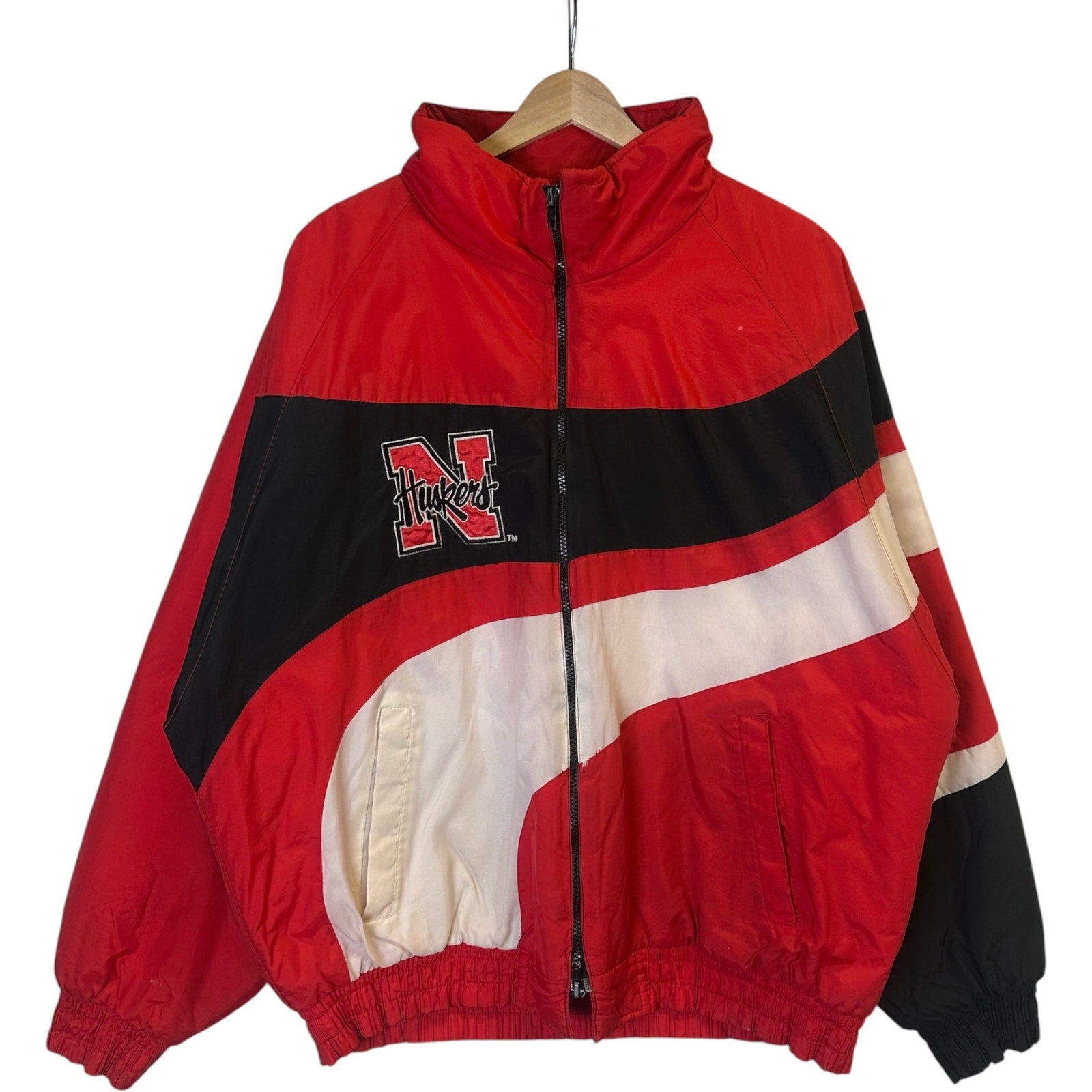 Vintage University of Nebraska Huskers Puffer Jacket