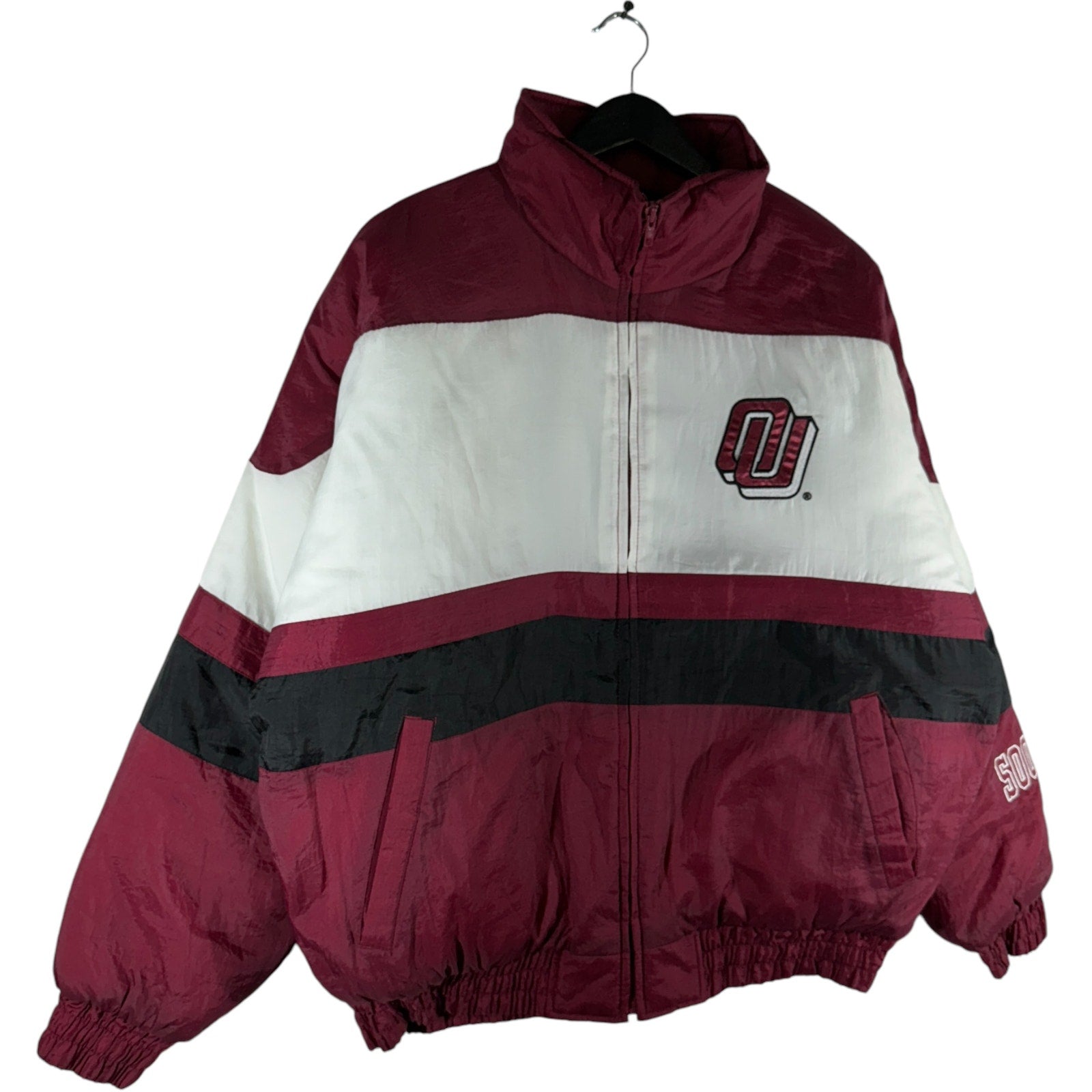 Vintage Locker Line Oklahoma University Puffer Jacket