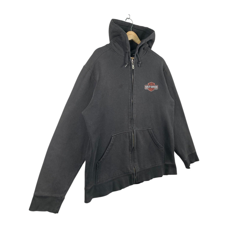 Vintage Harley Davidson Bar & Shield Oil Hoodie