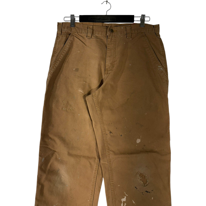 Vintage Carhartt Dungaree Fit Workwear Utility Carpenter Pants 33x34