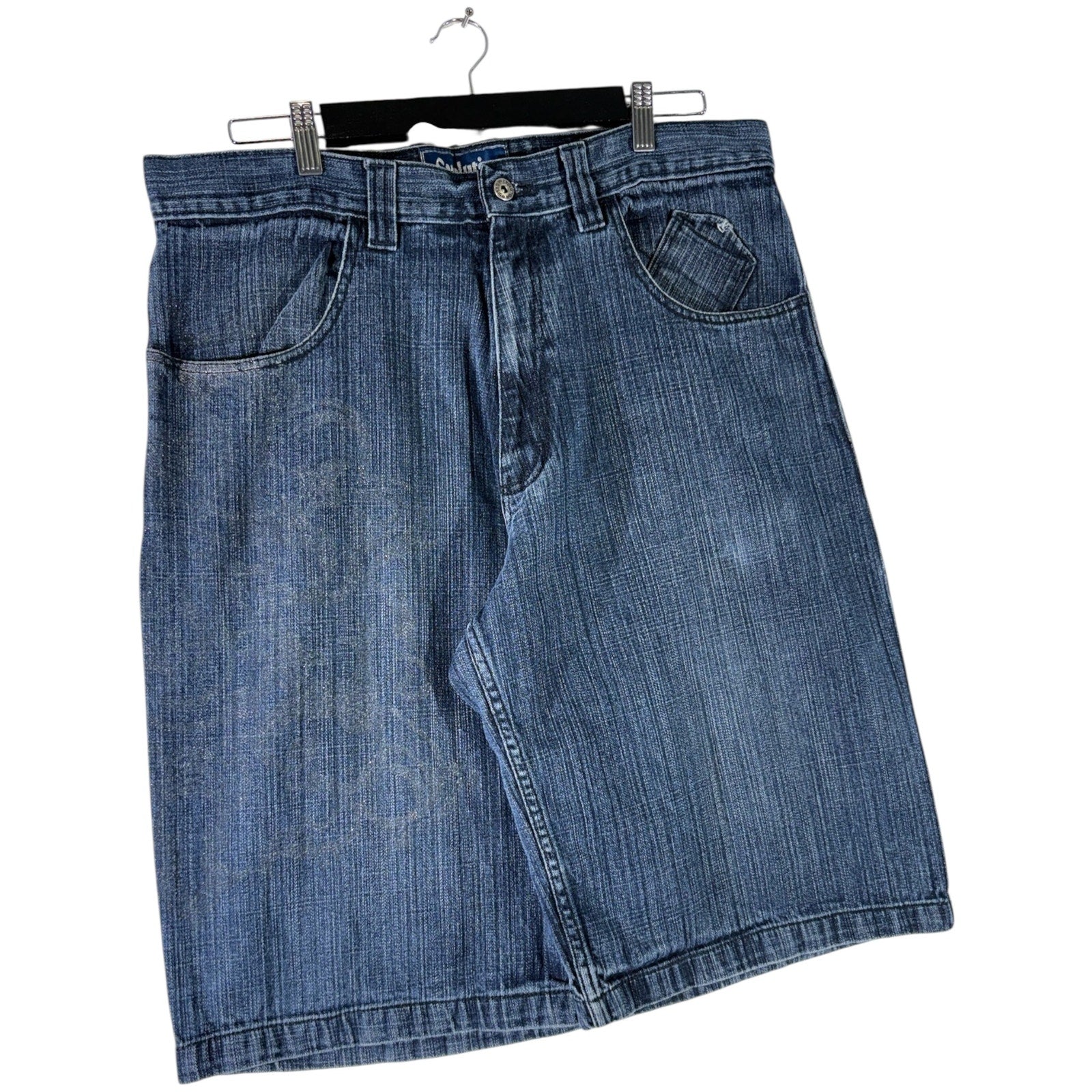 Vintage Evolution Wide Leg Denim Shorts 38
