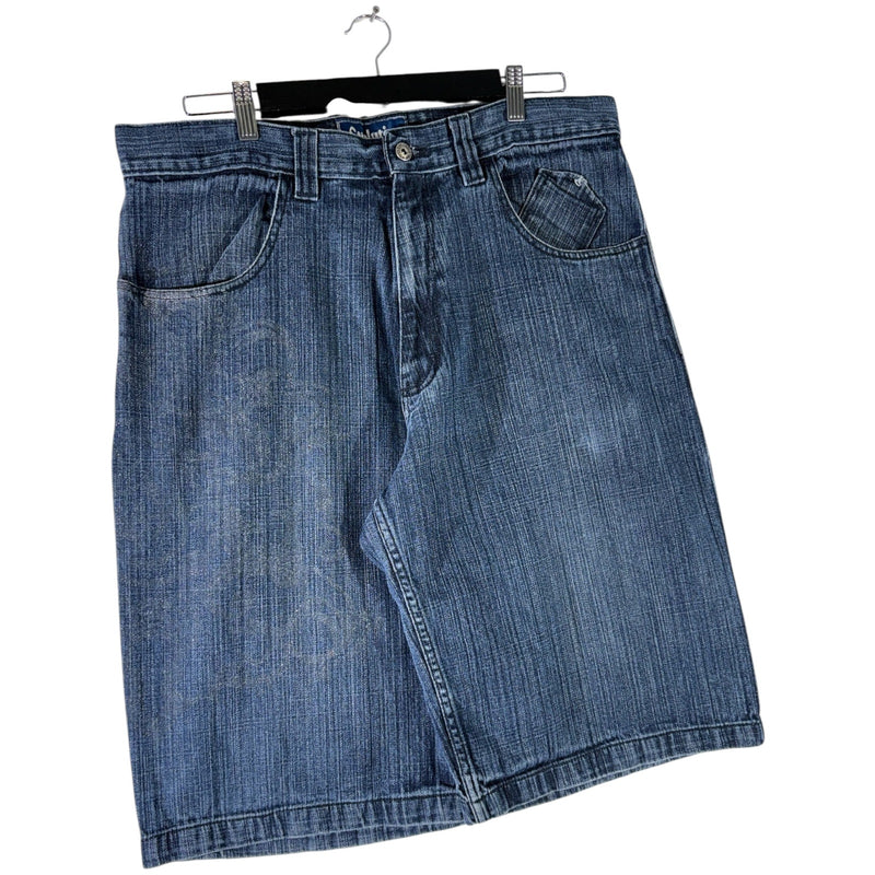 Vintage Evolution Wide Leg Denim Shorts 38