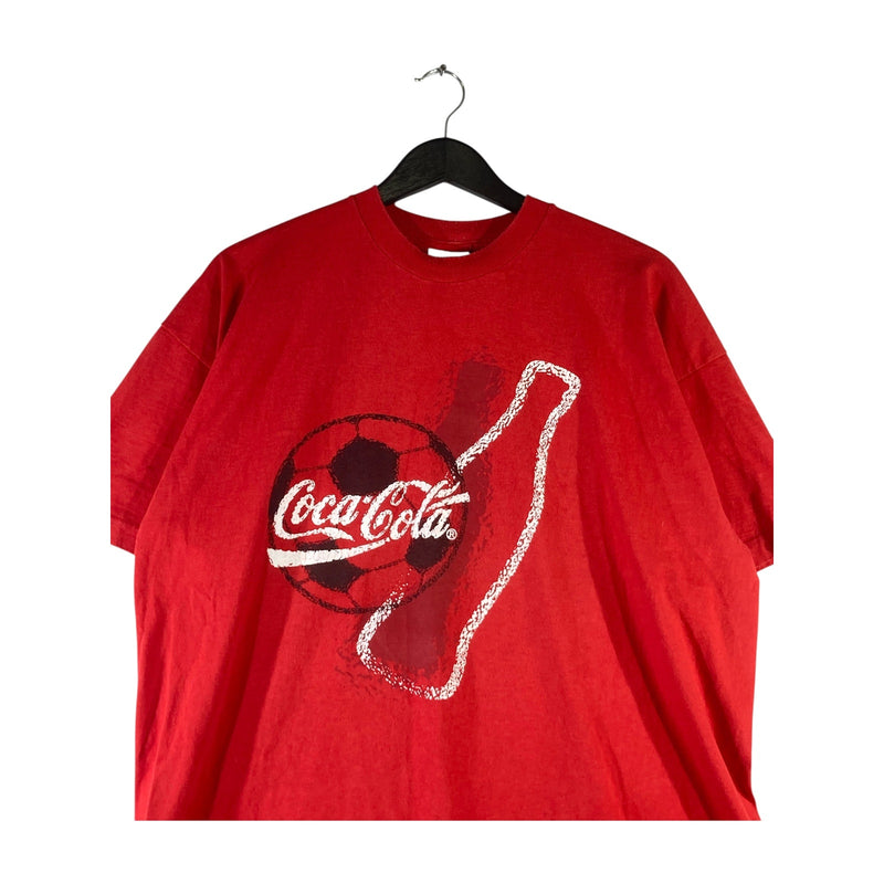 Vintage Coca Cola Soccer Ball Short Sleeve T-Shirt