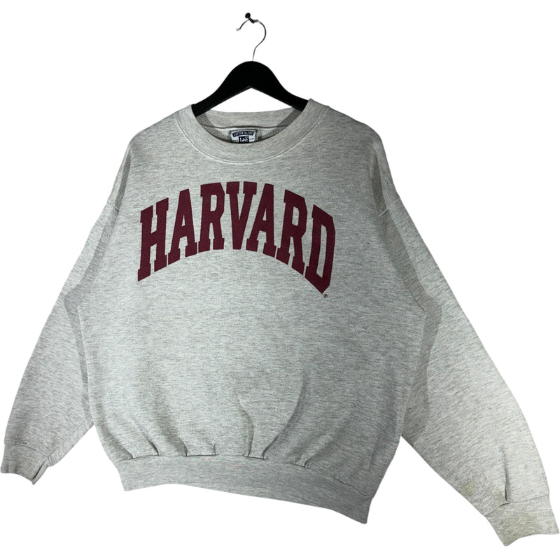 Vintage Harvard University Spellout Crewneck 90s