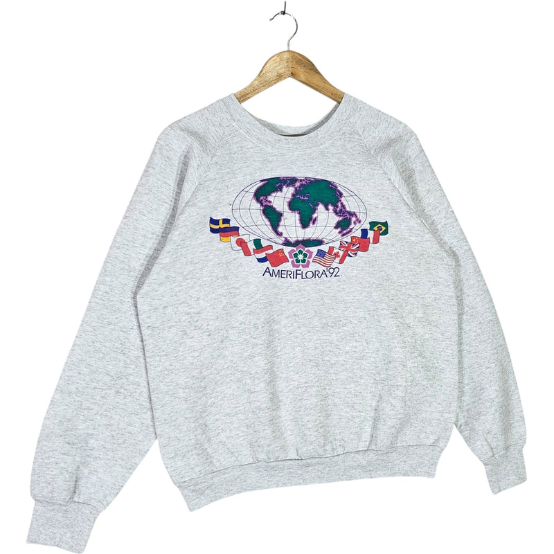 Vintage AmeriFlora '92 Global Flags Crewneck
