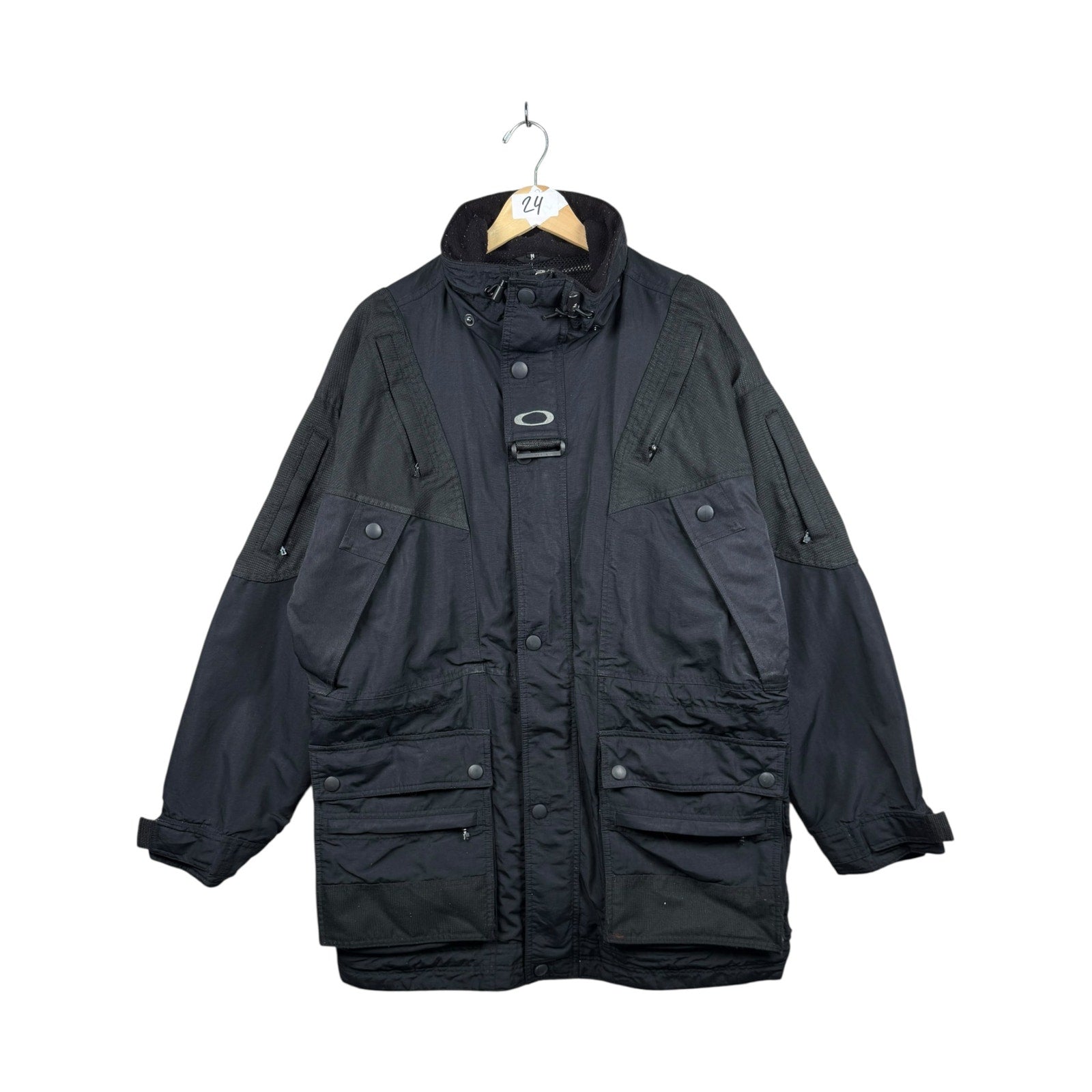 Vintage Oakley Tactical Nylon Cargo Workwear Jacket
