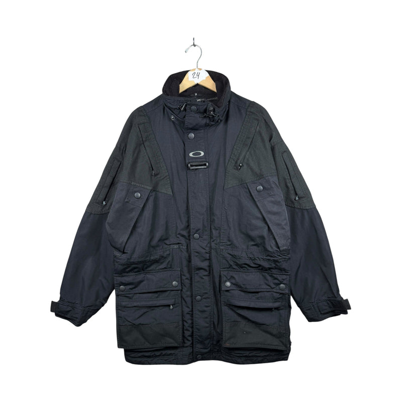 Vintage Oakley Tactical Nylon Cargo Workwear Jacket