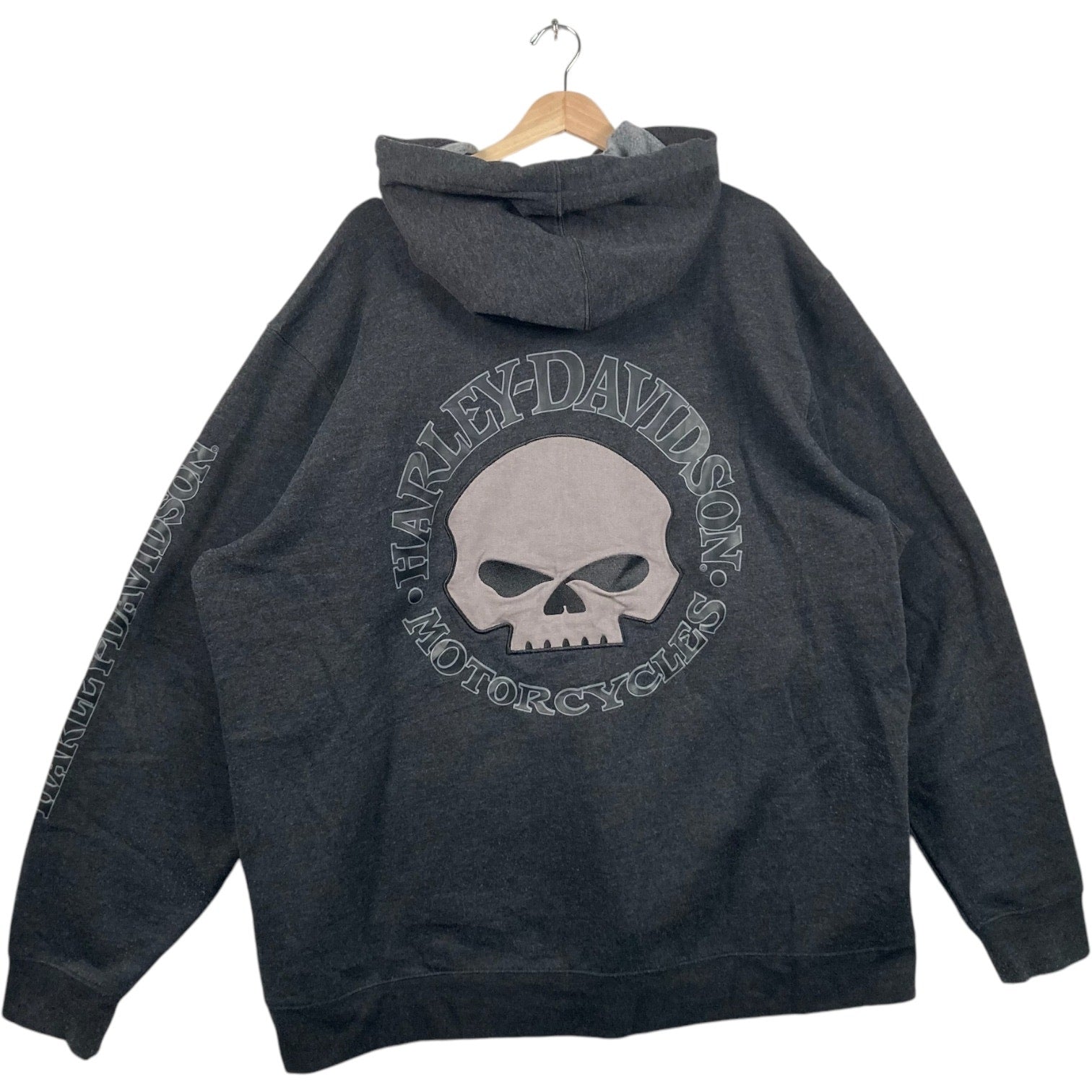 Vintage Harley Davidson Motorcycle Zip Up Hoodie