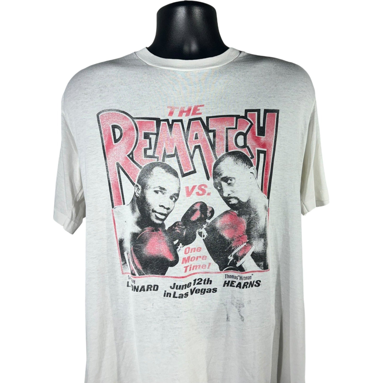 Vintage Sugar Ray Leonard vs. Thomas Hearns "The Rematch" Tee