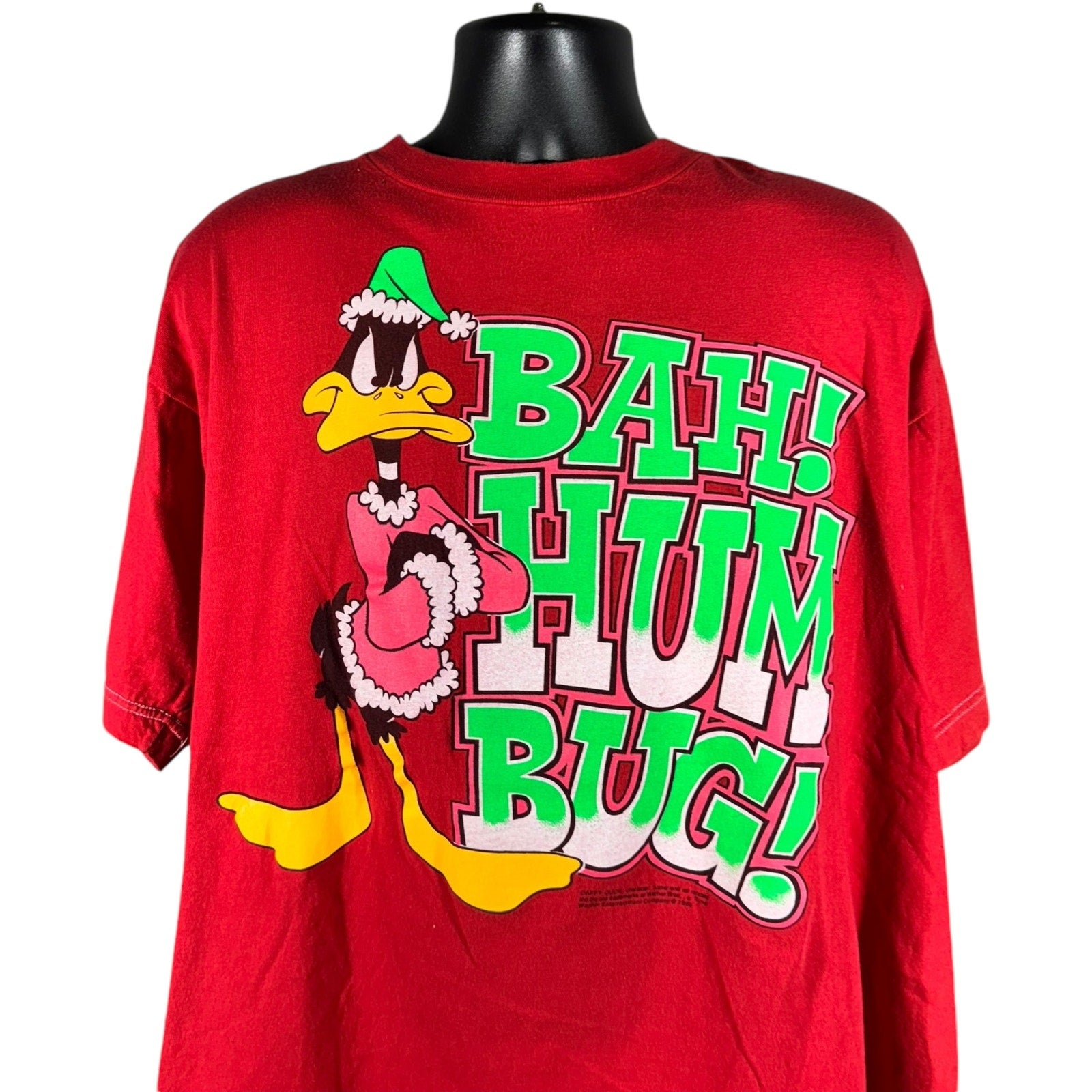 Vintage Looney Tunes  Daffy Duck "Bah Humbug" Christmas Tee