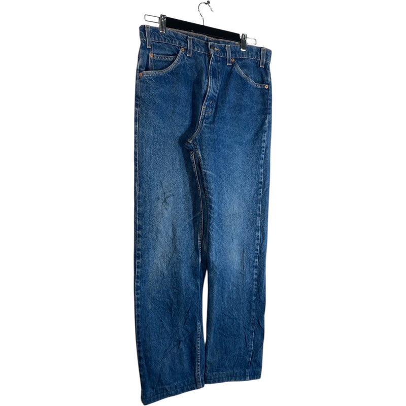 Vintage Levi's 505 Paisley Pocket Straight Leg Jeans 33 x 34