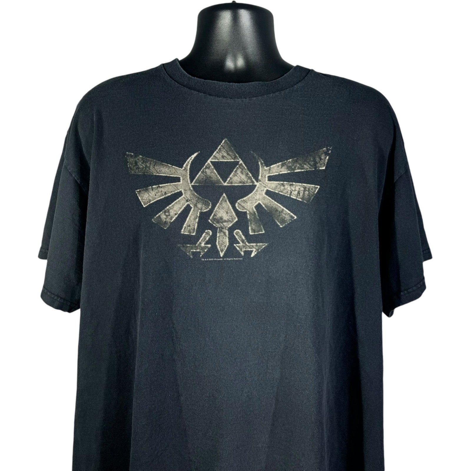 Vintage The Legend Of Zelda Ocarina Of Time Logo Tee 2005