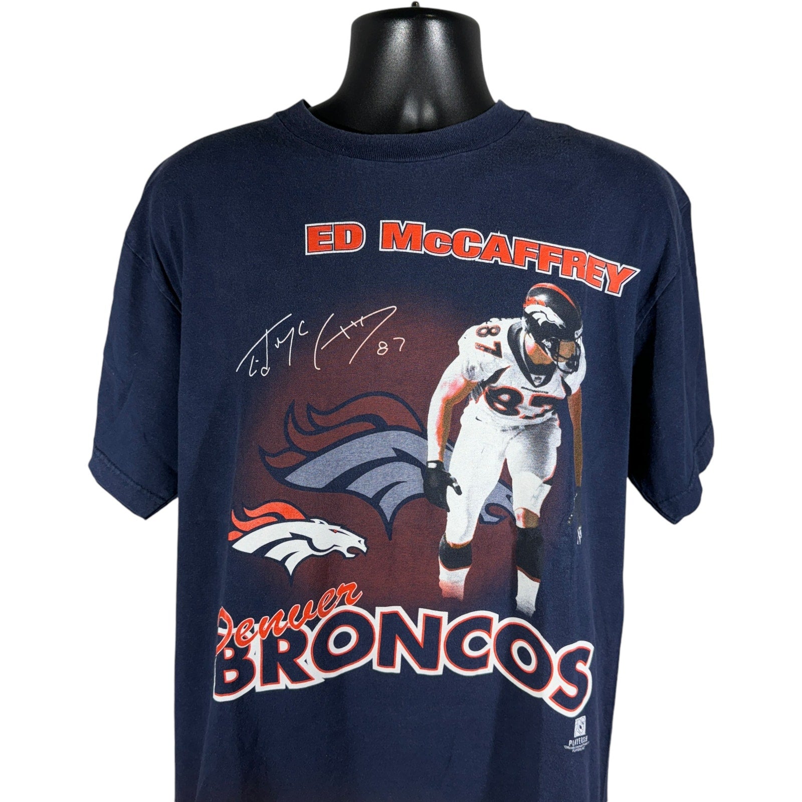 Vintage Denver Broncos Ed McCaffrey NFL Player Tee