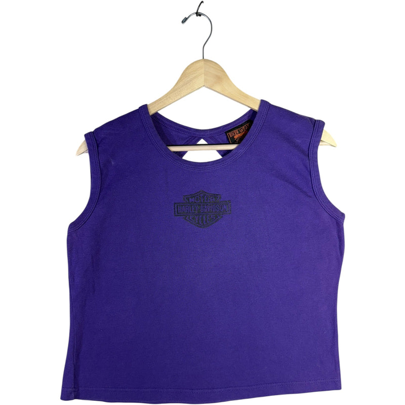 Vintage Harley Davidson Cropped Tank Top