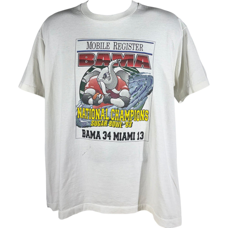 Vintage University Of Alabama Sugar Bowl Champions Tee 90s