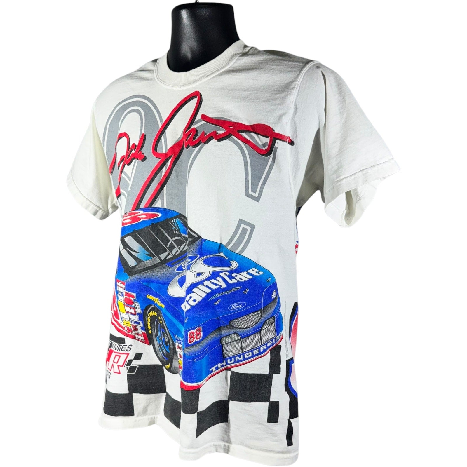 Vintage NASCAR Dale Jarrett AOP Tee