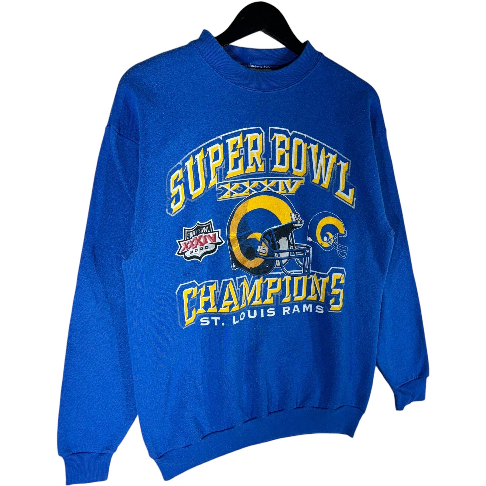 Vintage NFL St. Louis Rams Super Bowl XXXIV Champs Crewneck