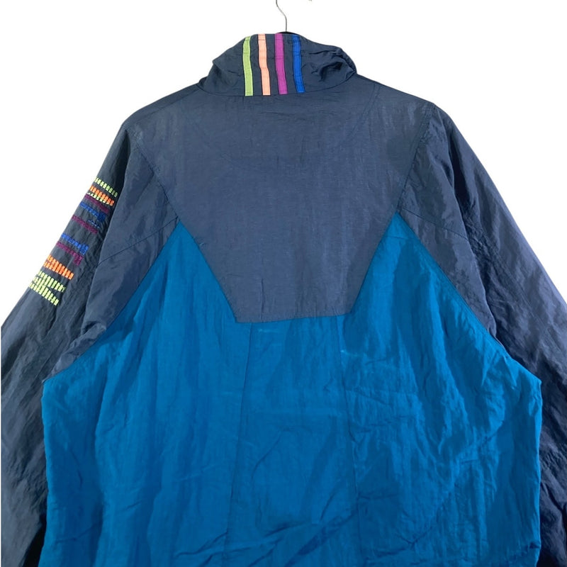 Vintage Int'l Team Lotto Colorblock Full Zip Windbreaker