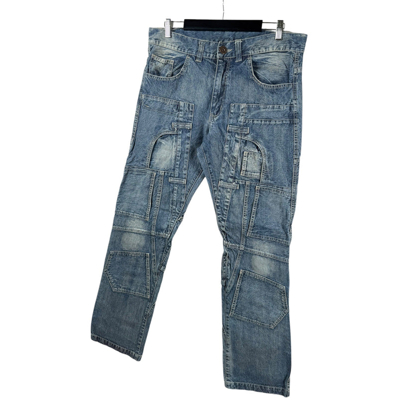 Vintage Cargo Skinny Denim Jeans 44