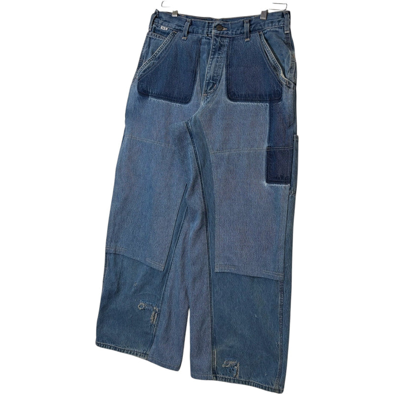 Cut & Sew Carhartt Wide Leg Denim Carpenter Pants 32x30