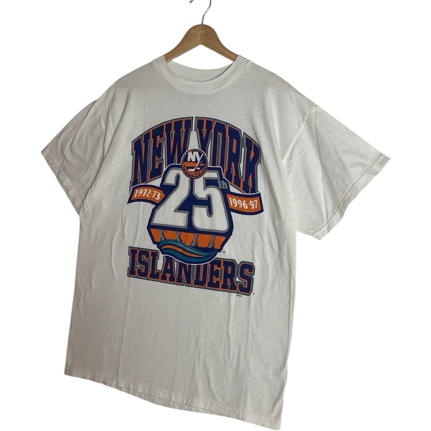 Vintage New York Islanders 25th Anniv NHL T-Shirt