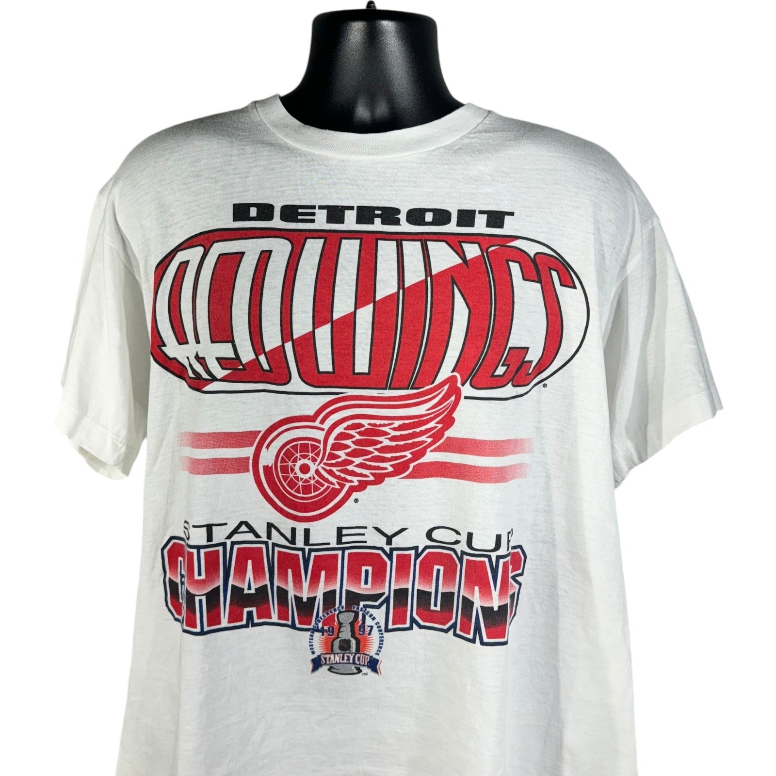 Vintage Detroit Red Wings Stanley Cup Champions NHL Tee