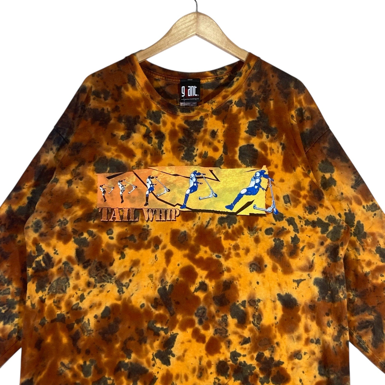 Vintage Tail Whip Scooter Tie Dye Long Sleeve