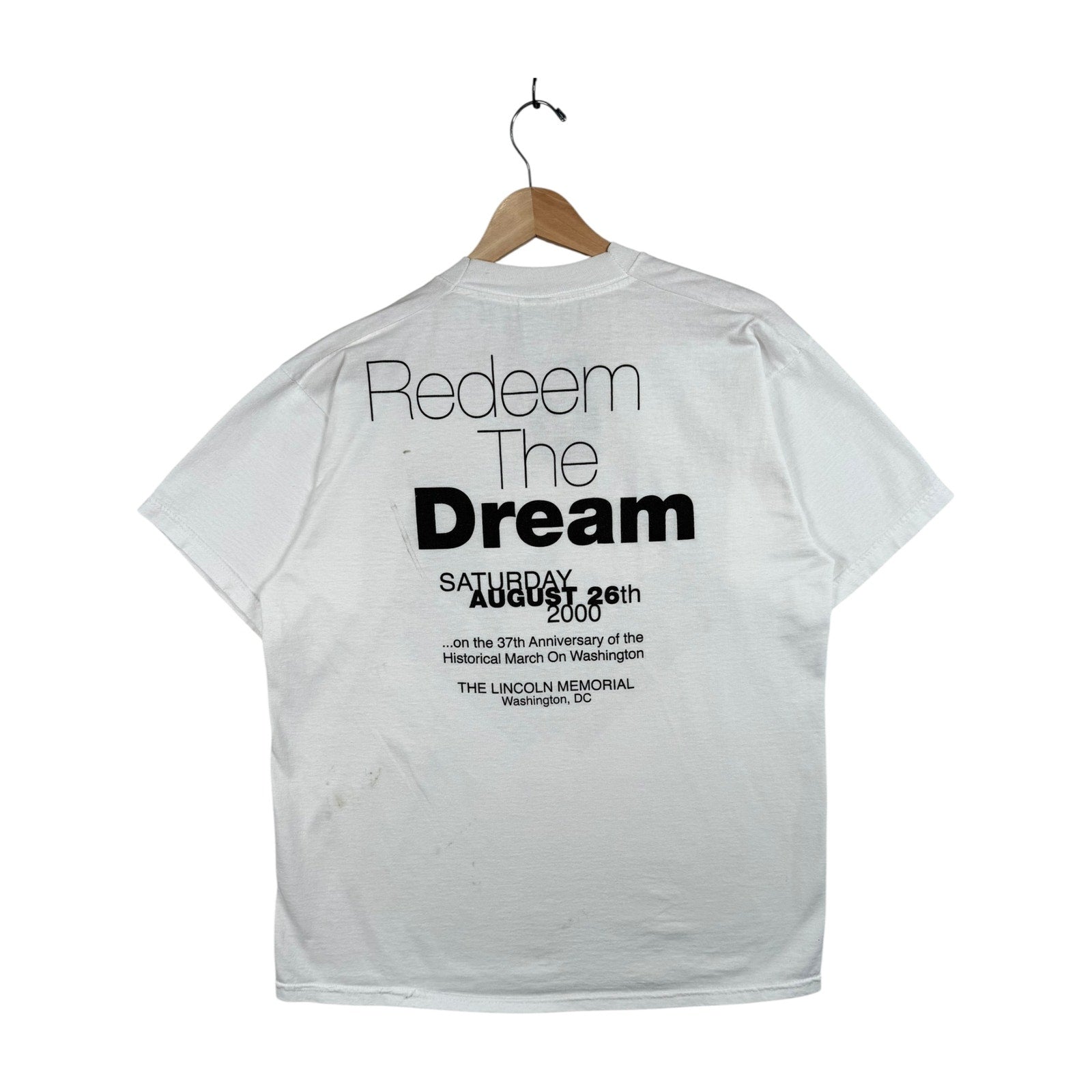 Vintage Lincoln Memorial Redeem The Dream T-Shirt 2000