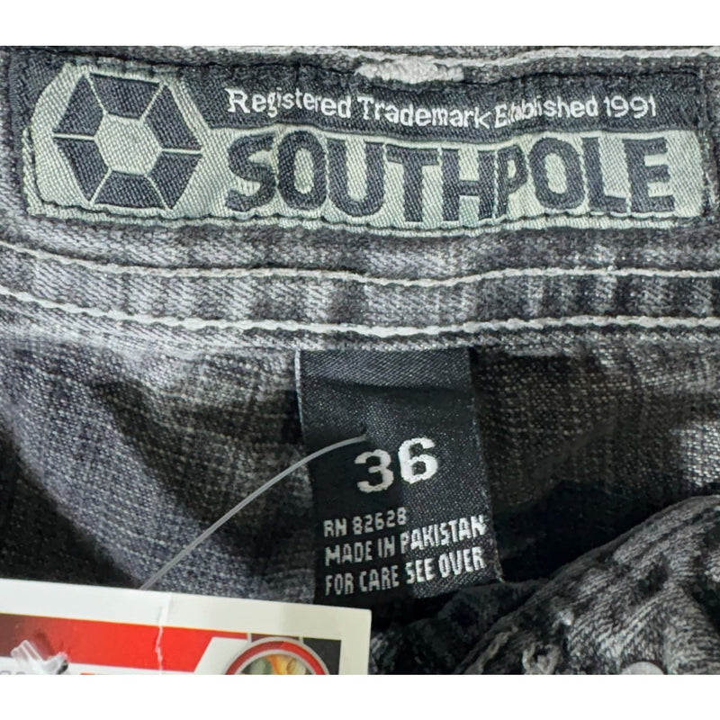 Vintage Southpole Faded Wide Leg Denim Jeans 36 x 25