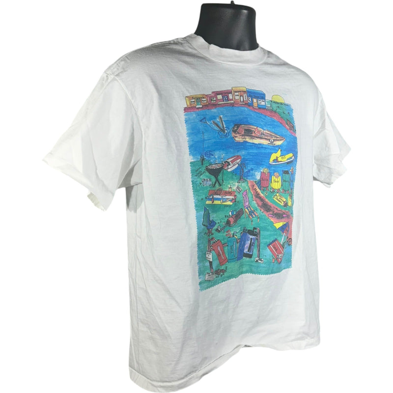 Vintage A Haz-Bins Holiday Art Tee