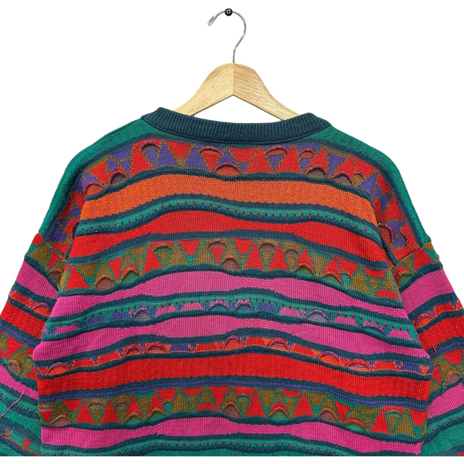 Vintage La Dame 3D Knit Sweater 90s