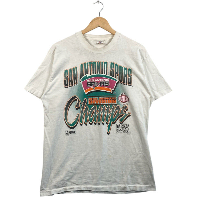 Vintage San Antonio Spurs Division Champs Spellout NBA 90s Tee